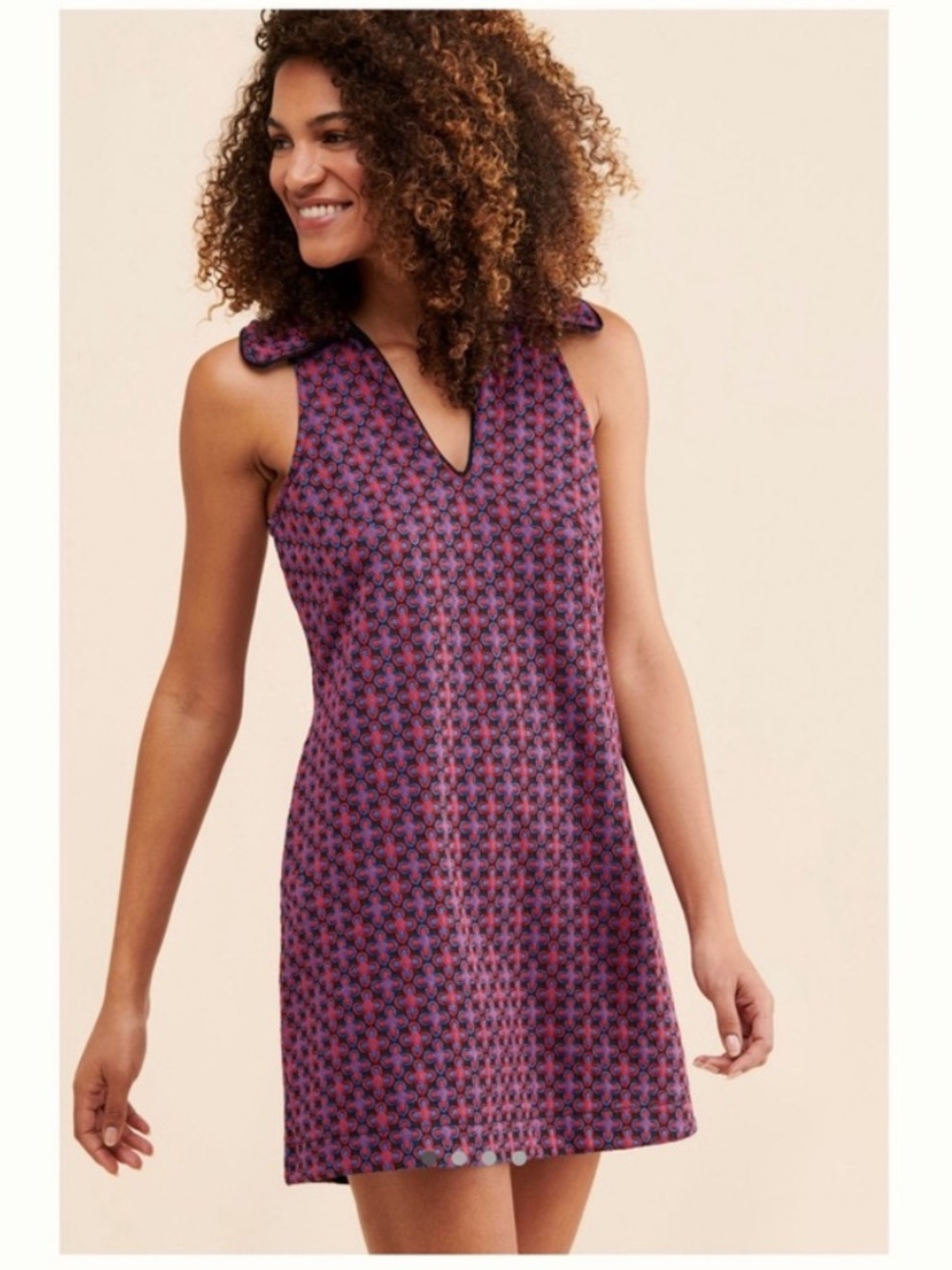 Maeve Jacquard Shift Mini-Dress